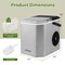 Costway Countertop Ice Maker Portable Ice Making Machine 6-13 Mins 9 Ice 26.5 lbs/24 Hrs Black/Silver